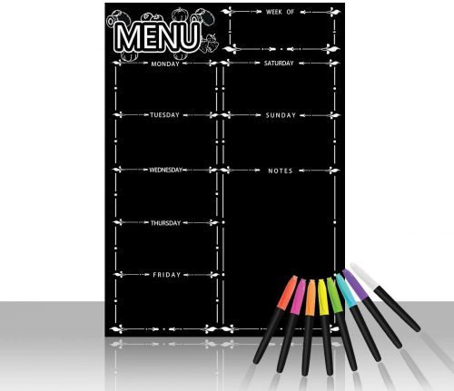 LiebHome Magnetic Refrigerator Chalkboard - Weekly Planner Whiteboards