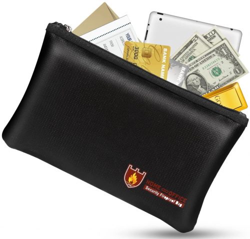 Bruce store Fireproof Money Safe Document Bag