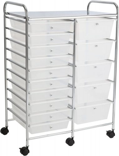 Finnhomy 15 Rolling Cart with Drawers - Rolling Carts with Drawers